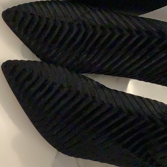 Brand new Black Seude Studio stretch sock booties. - Picture 5 of 7